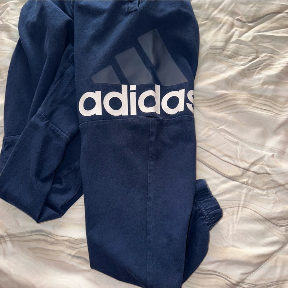 Adidas Kids Navy‎ Blue Sweatpants - Picture 6 of 6